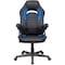 Global Industrial Racing/Gaming Chair, Mid Back, Synthetic Leather, Black/Blue 695854BL - alternate 2